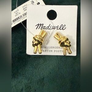 Madewell Knotted Statement Stud Earrings